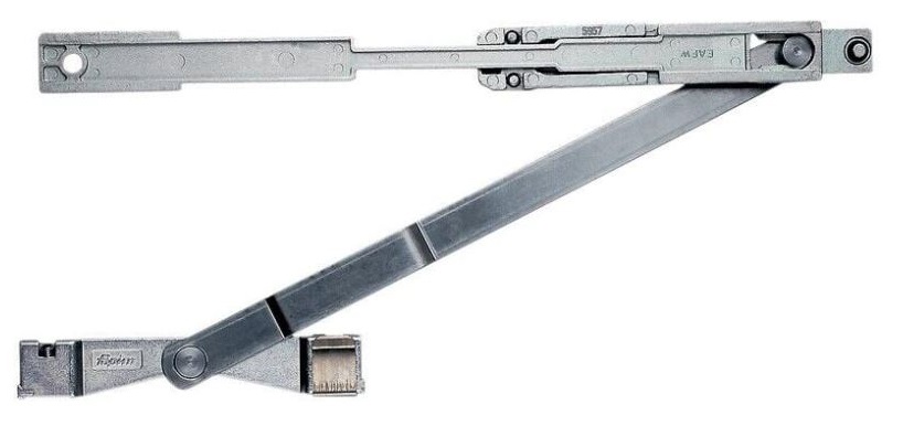 Compas additionnel modèle 1455 pour oscillo-battant d'ouverture supérieure à 1200mm jusqu'à 1700mm zamak zingué FAPIM 1455_Z5