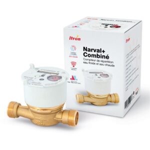 Compteur eau divisionnaire Narval Combiné EF/ECS - Calibre 15 mm - Compteur d'eau chaude et eau froide NARVAL + combiné