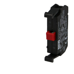 Contact auxilliaire 1NC (rouge) pour boutonnerie Ø22mm IMO