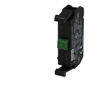 Contact auxilliaire 1NO (vert) pour boutonnerie Ø22mm IMO