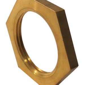 Contre écrou simple laiton à visser - Diamètre : 1/2''