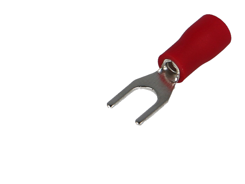 Cosses isolée à fourche, rouge, 1.5mm² Solera