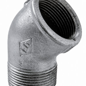 Coude 45° 121 mâle-femelle galvanisé 3/8'' VIRFOLLET 12105002