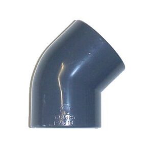 Coude 45° femelle à coller - Diamètre: 32 mm