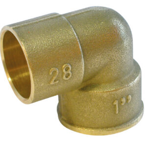 Coude 90° GCU Femelle à Visser - Laiton - Résistant à la Corrosion - Diamètre : F1/2'' - 12