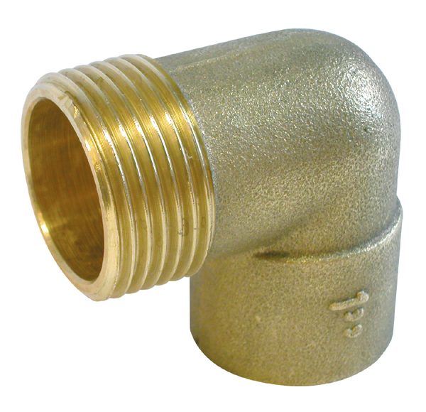 Coude 90° GCU mâle à visser - Diamètre : M3/8'' - 12