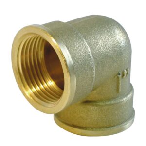 Coude 90° laiton à visser FF - Diamètre : 1/2'' - 15-21 - DN15