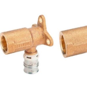Coude à applique multicouche à sertir - Diamètre: 20X2 mm - Diamètre du raccord: 1/2" - Longueur: 35 mm