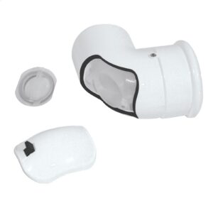 Coude de visite 80/125 PPTL/PVC ROLUX - coude 87°