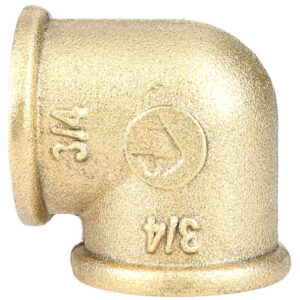 Coude double femelle 40x49 laiton GARIS D23007B