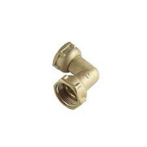Coude écrou libre double laiton à visser mâle - Diamètre : 3/4'' - 3/4''