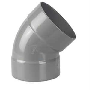 Coude FF 45° - Diamètre: 100 mm - GRIS
