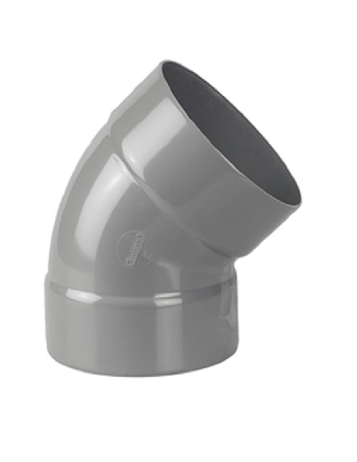 Coude FF 45° - Diamètre: 80 mm - GRIS