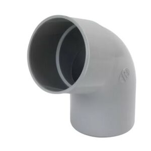 Coude gris pour tube de descente cylindrique D80 mm - NICOLL - CR6GT