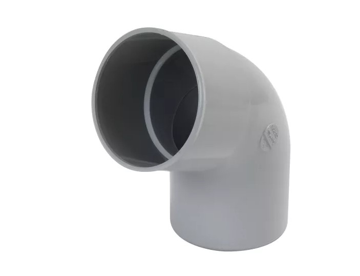 Coude gris pour tube de descente cylindrique D80 mm - NICOLL - CR6GT