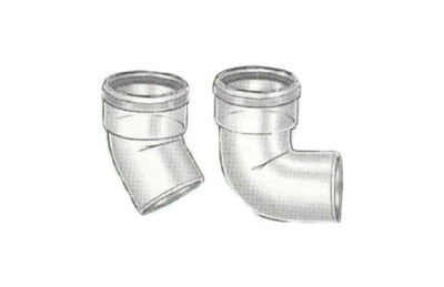 Coude PPTL Ø 125 CHEMILUX SIMPLE PAROI - Coude à 87°