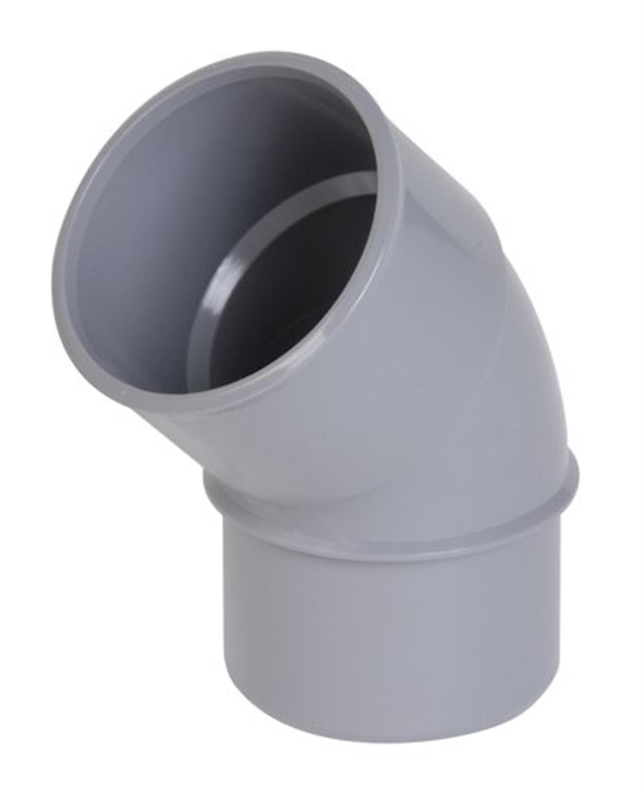 Coude PVC mâle/femelle à 45° - Diamètre : 125