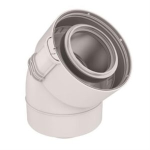 Coude Rolux Condensation 80/125 PPTL/PVC 45° - Coude Rolux Condensation 80/125 PPTL/PVC 45°