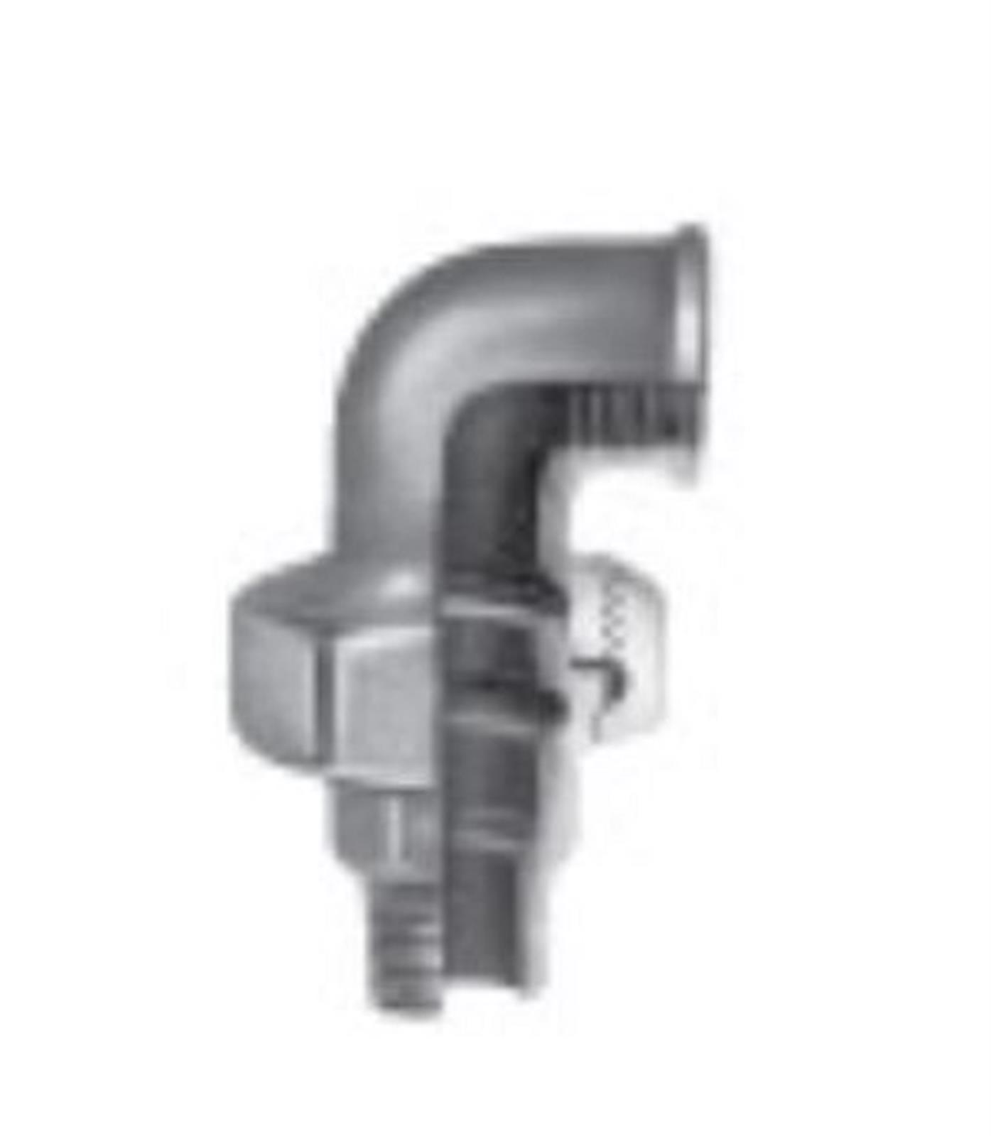 Coude union 90° fonte galva MF - Diamètre : 1 1/2''