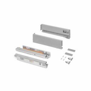 Coulisses sortie totale VERTEX hauteur 131 mm longueur 500mm 40 kg gris EMUCA 3171335