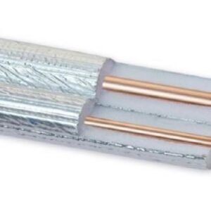 Couronne liaison frigo cuivre double TWIN COVERAL - Couronne 20 ml Bi tubes : Ø1/4"x ép 0.8mm + Ø5/8"x ép 1mm