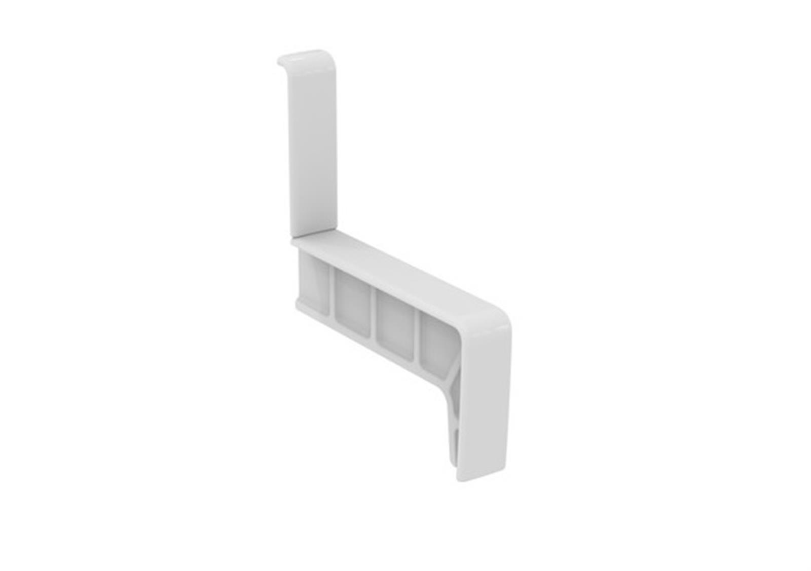 Couvre joint intermédiaire pour dosseret lavabo - Blanc