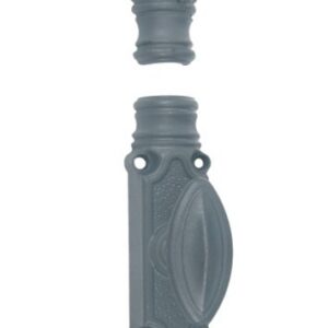 Crémone rustique RY59 série forte pour tringle 16 x 8 mm apprêt gris / bouton standard JARDINIER MASSARD J041162
