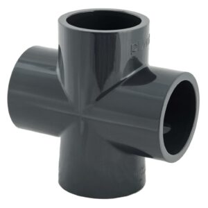 Croix en PVC à 90° - Diamètre: 63 mm