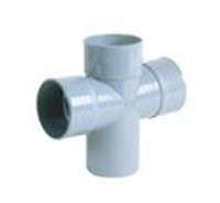 Culotte mâle-femelle doubles parallèles PVC - 90° - Diamètre : 100 mm