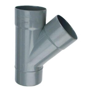 Culotte Mâle / Femelle simple PVC - 45° - Diamètre 100 mm