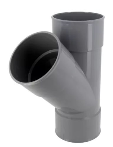 Culotte simple D 63 mm femelle-femelle à 45° à coller NICOLL BL144