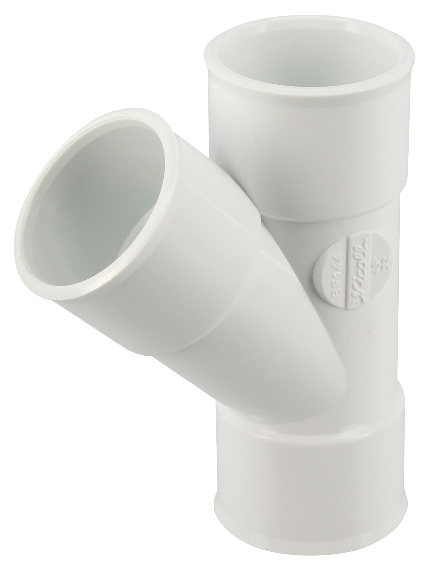 Culotte simple FF 45° D 32 mm blanc NICOLL BF144B