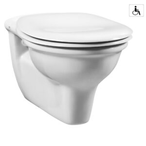 Cuvette WC rallongée PMR CONFORMA - blanc avec bride