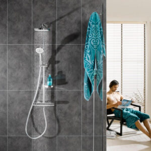 Dalle murale pvc mystic gris mat DUMAWALL L. 65 x l. 37.5 cm Ep. 5 mm