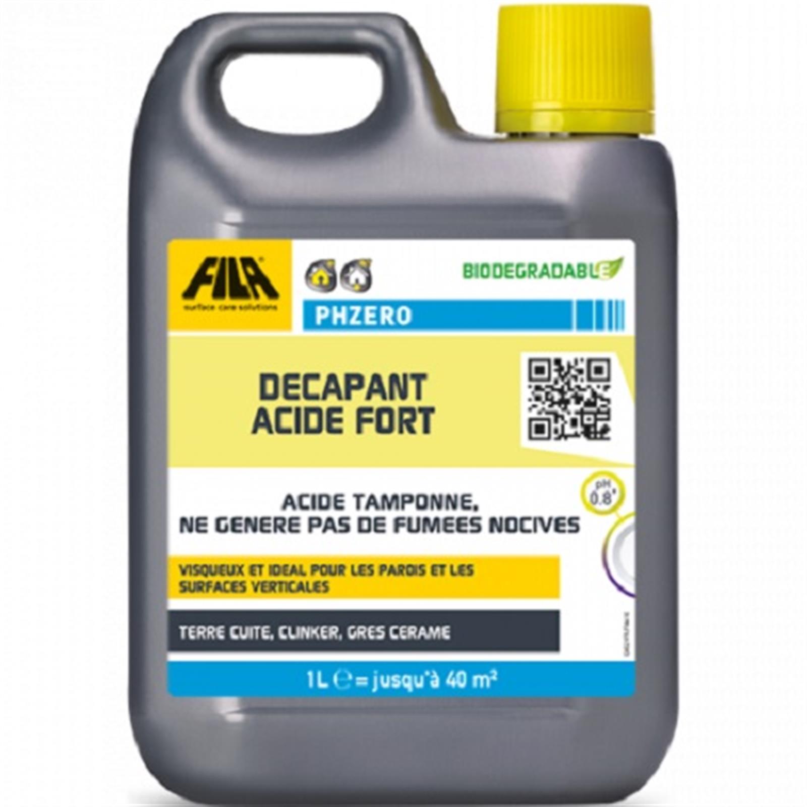 Décapant acide fort PHZERO - Bidon 1L