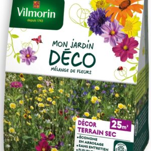 Décor Terrain Sec - 25 m² - Mélange de fleurs