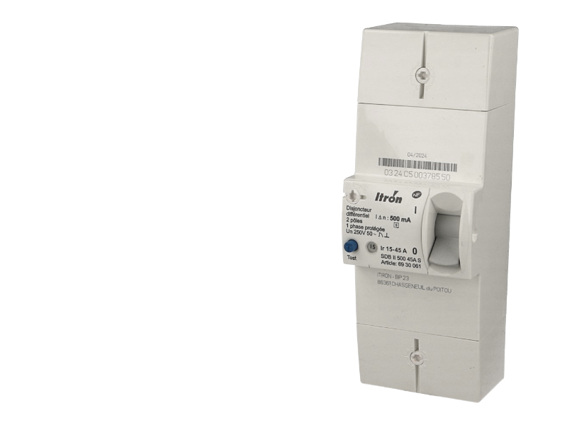 Disjoncteur EDF monophasé sélectif 15/45A Itron Actaris