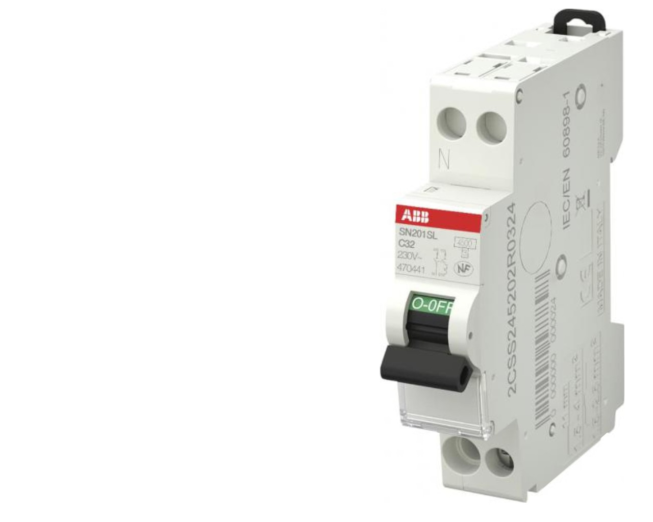 Disjoncteur modulaire phase neutre 32A 4.5kA automatique ABB