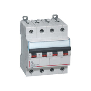 Disjoncteur modulaire tétrapolaire Legrand DX³ 6A courbe C