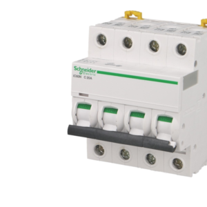 Disjoncteur modulaire tétrapolaire Schneider Acti9 iC60N 63A courbe C
