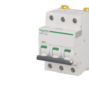 Disjoncteur modulaire tripolaire Schneider Acti9 iC60N 63A courbe D