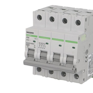 Disjoncteur tetrapolaire modulaire 63A courbe C Noark Ex9BN