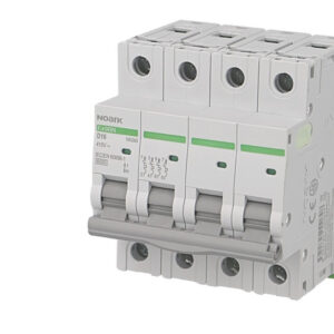 Disjoncteur tetrapolaire modulaire 63A courbe D Noark Ex9BN