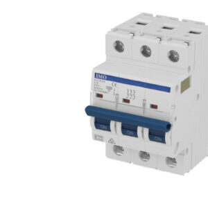 Disjoncteur tripolaire modulaire 63A courbe C IMO