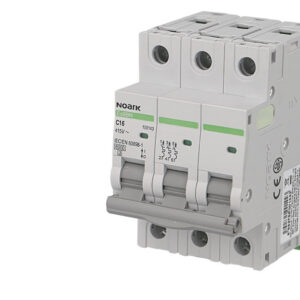 Disjoncteur tripolaire modulaire 63A courbe C Noark Ex9BN