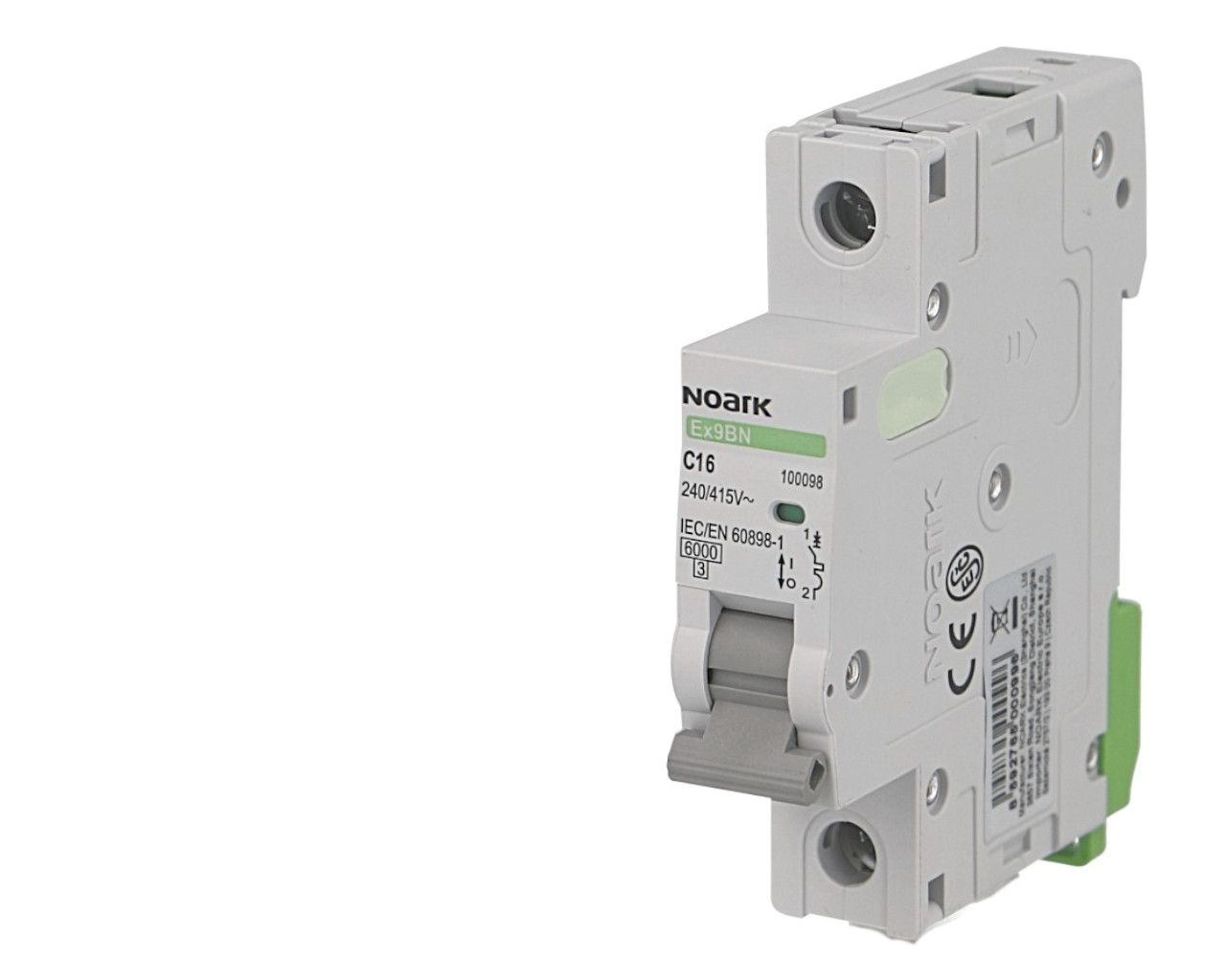 Disjoncteur unipolaire modulaire 63A courbe C Noark Ex9BN