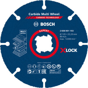 Disque à tronçonner EXPERT Carbide Multi Wheel 125 mm BOSCH 2608901193