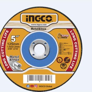 Disque de coupe abrasif pour métaux 125 mm - Alésage: 22,2 mm