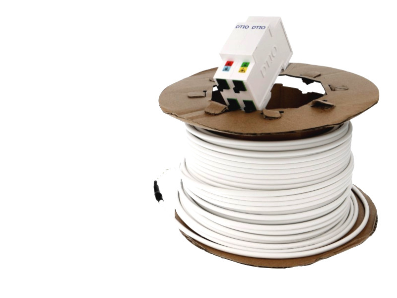 DTIO 4 fibres optiques câblées 50 mètres Cofrelec