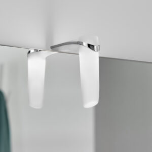 Eclairage LED - HALO - Profondeur: 11cm - Hauteur: 11,7cm - Blanc